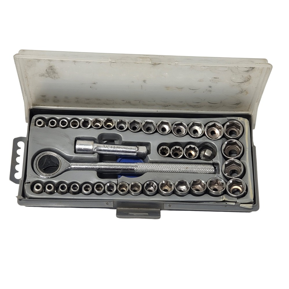 Allied 40 Piece Glove Box Tool Kit 56000W SAE Metric Socket Ratchet‎ Set 1999*